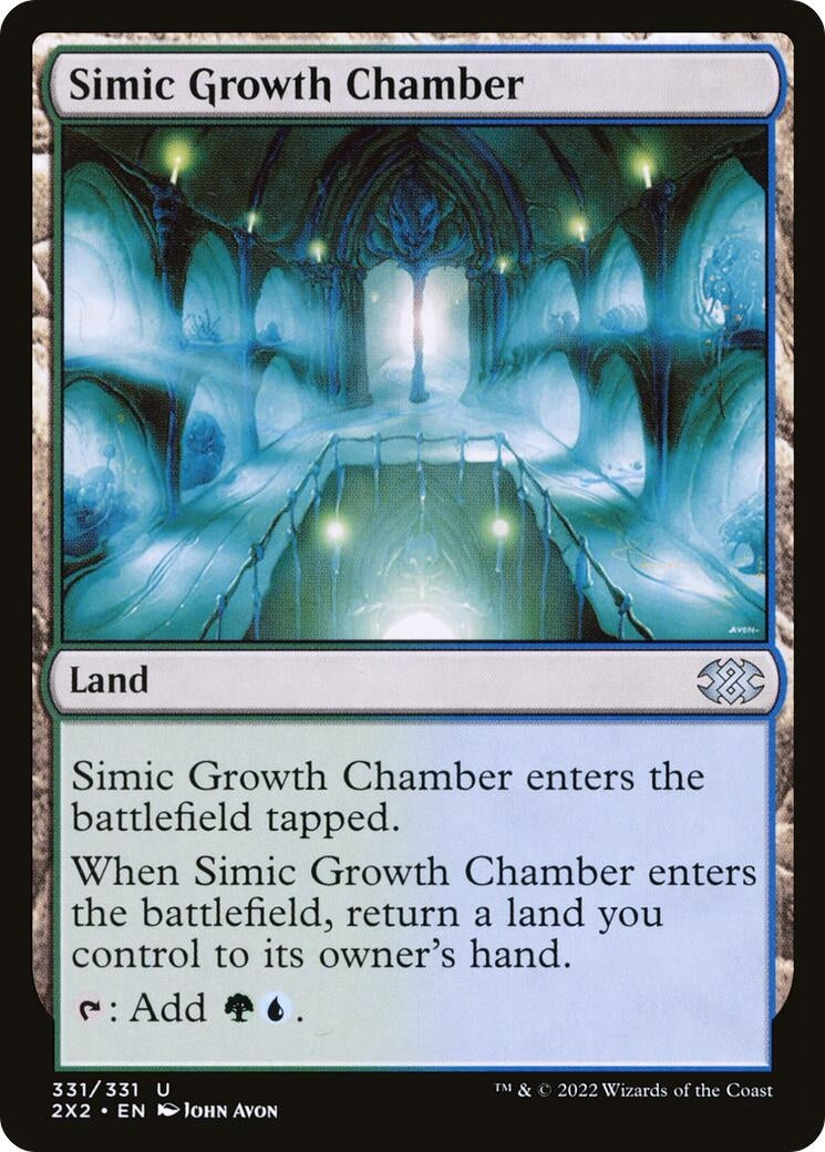 Image for Simic Growth Chamber (331) [Double Masters 2022] - Magic: The Gathering