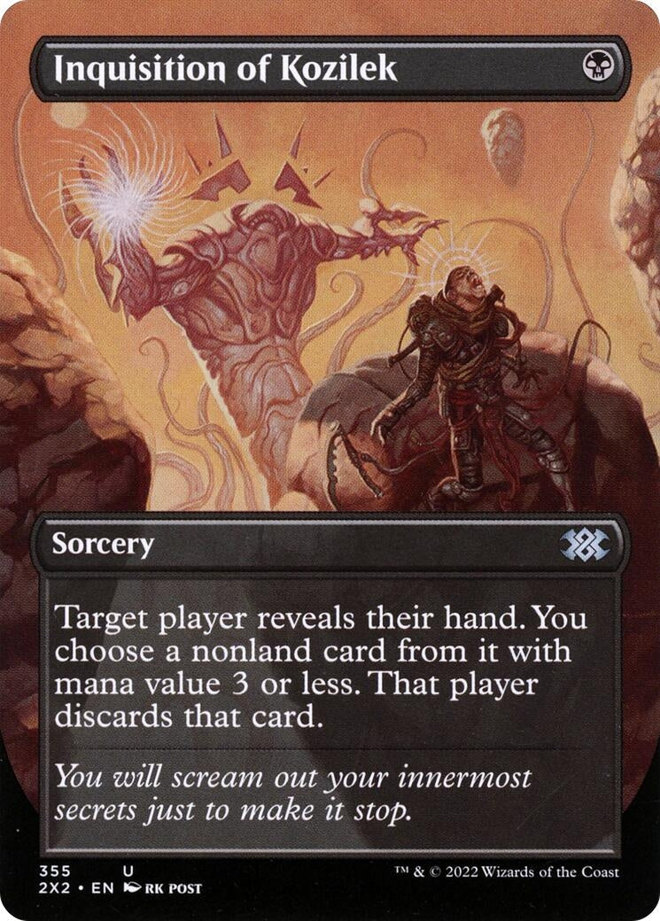 Image for Inquisition of Kozilek (Borderless) (355) [Double Masters 2022] - Magic: The Gathering