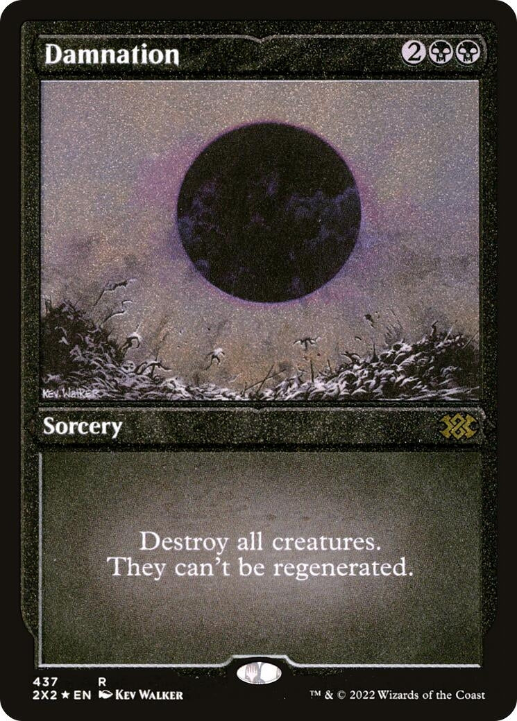 Image for Damnation (Foil Etched) (437) [Double Masters 2022] - Magic: The Gathering
