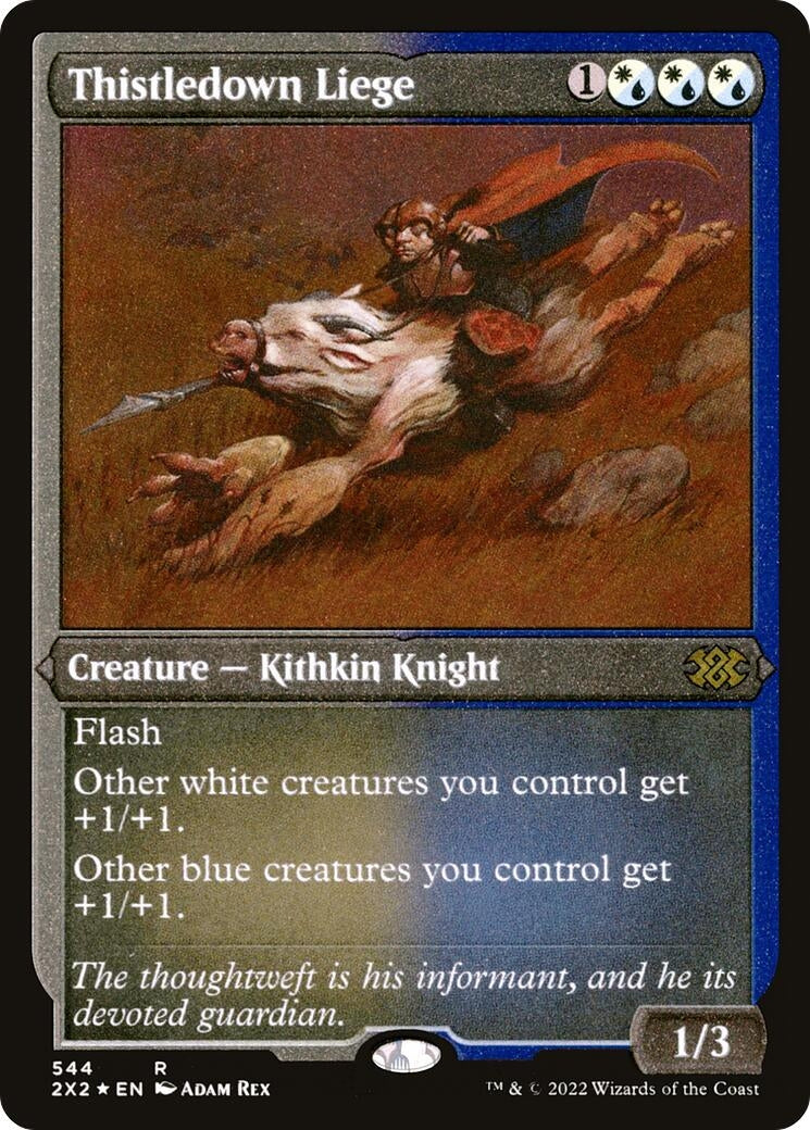 Image for Thistledown Liege (Foil Etched) (544) [Double Masters 2022] - Magic: The Gathering