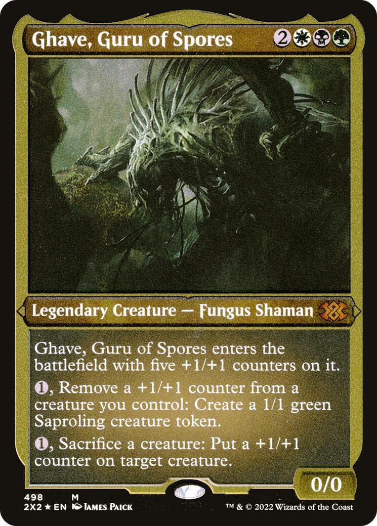 Image for Ghave, Guru of Spores (Foil Etched) (498) [Double Masters 2022] - Magic: The Gathering