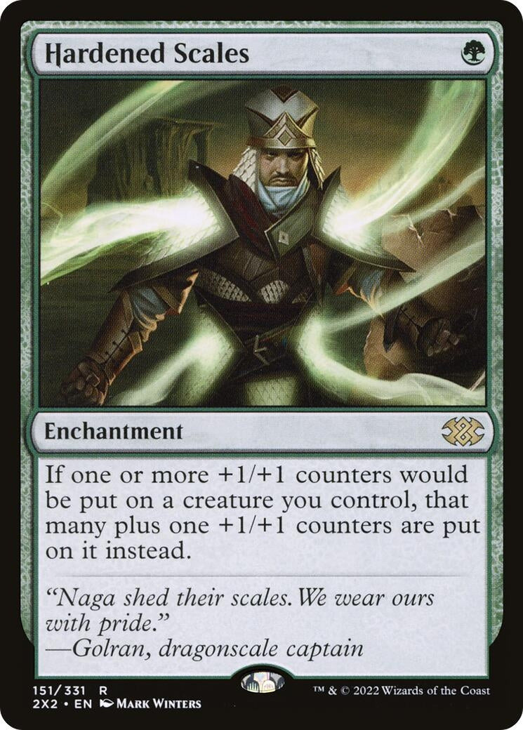 Image for Hardened Scales (151) [Double Masters 2022] - Magic: The Gathering