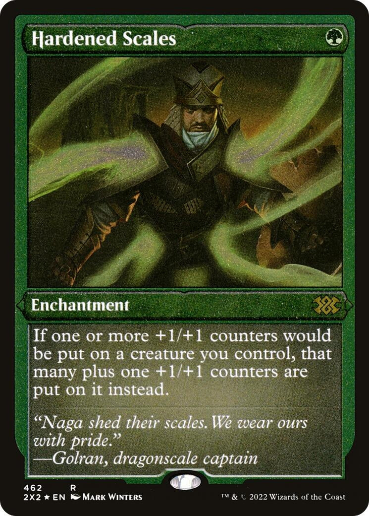 Image for Hardened Scales (Foil Etched) (462) [Double Masters 2022] - Magic: The Gathering