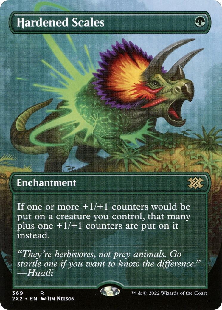 Image for Hardened Scales (Borderless) (369) [Double Masters 2022] - Magic: The Gathering