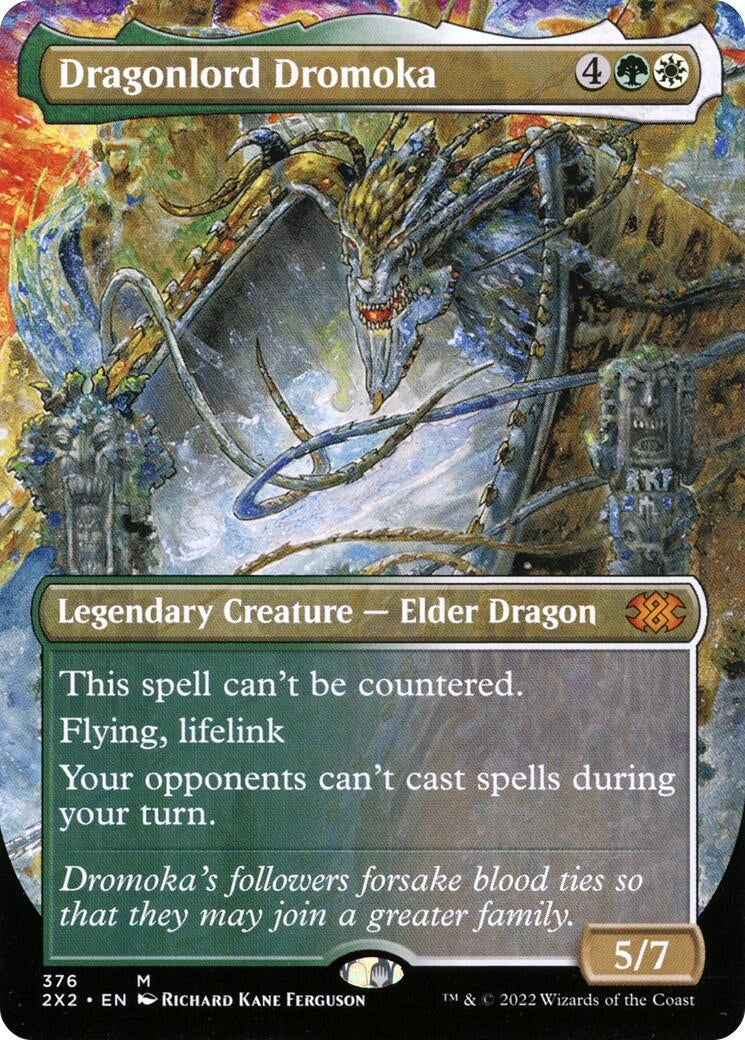 Image for Dragonlord Dromoka (Borderless) (376) [Double Masters 2022] - Magic: The Gathering