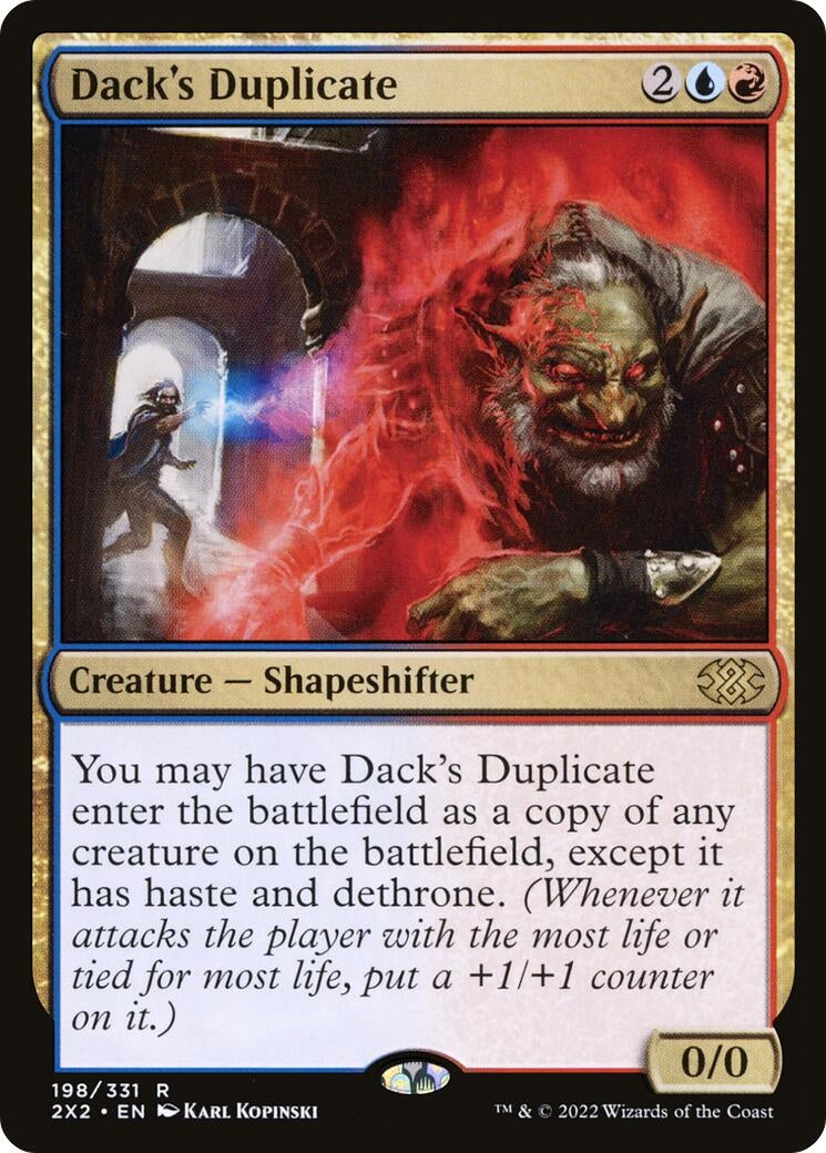 Image for Dack's Duplicate (198) [Double Masters 2022] - Magic: The Gathering