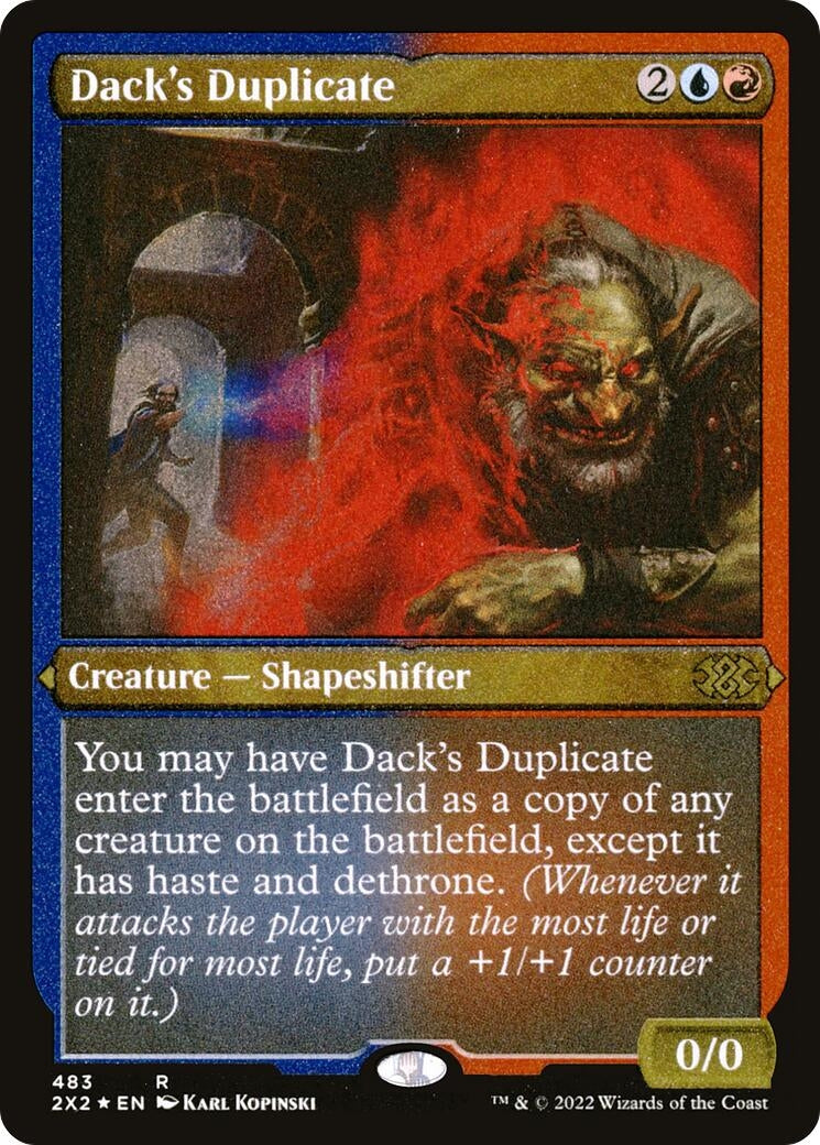 Image for Dack's Duplicate (Foil Etched) (483) [Double Masters 2022] - Magic: The Gathering