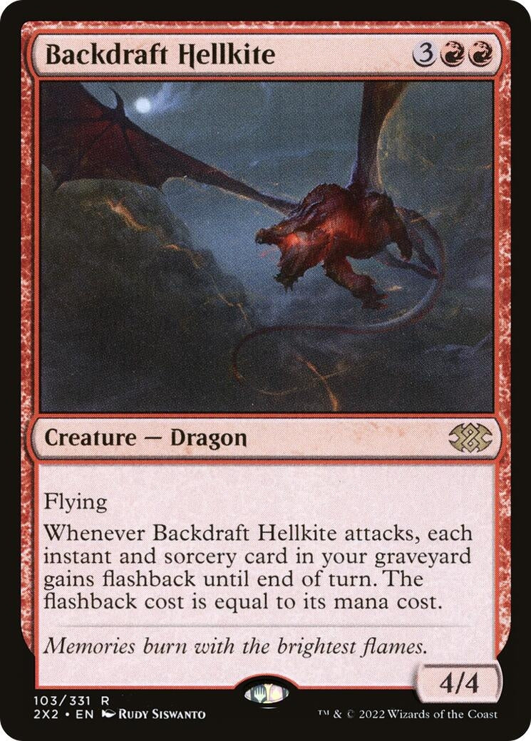 Image for Backdraft Hellkite (103) [Double Masters 2022] - Magic: The Gathering
