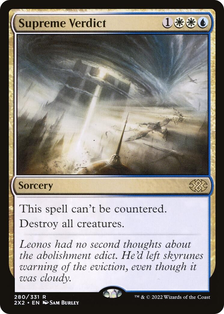 Image for Supreme Verdict (280) [Double Masters 2022] - Magic: The Gathering