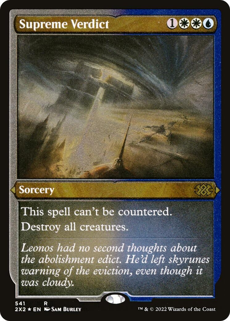 Image for Supreme Verdict (Foil Etched) (541) [Double Masters 2022] - Magic: The Gathering
