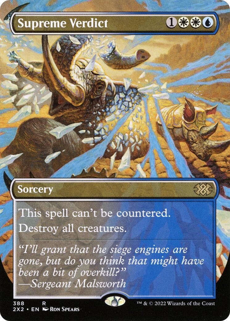 Image for Supreme Verdict (Borderless) (388) [Double Masters 2022] - Magic: The Gathering