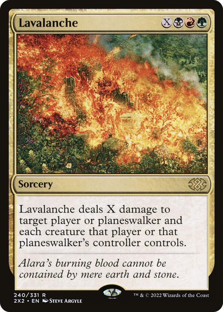 Image for Lavalanche (240) [Double Masters 2022] - Magic: The Gathering