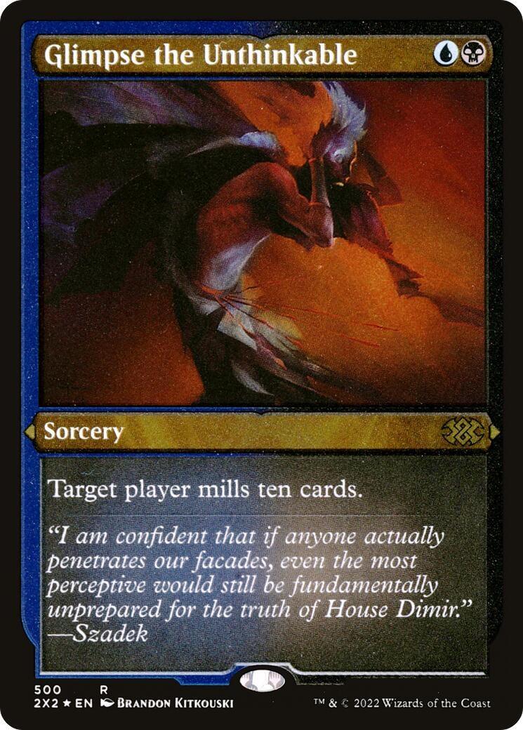 Image for Glimpse the Unthinkable (Foil Etched) (500) [Double Masters 2022] - Magic: The Gathering