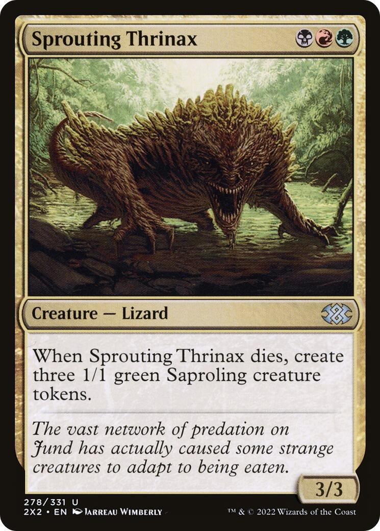 Image for Sprouting Thrinax (278) [Double Masters 2022] - Magic: The Gathering