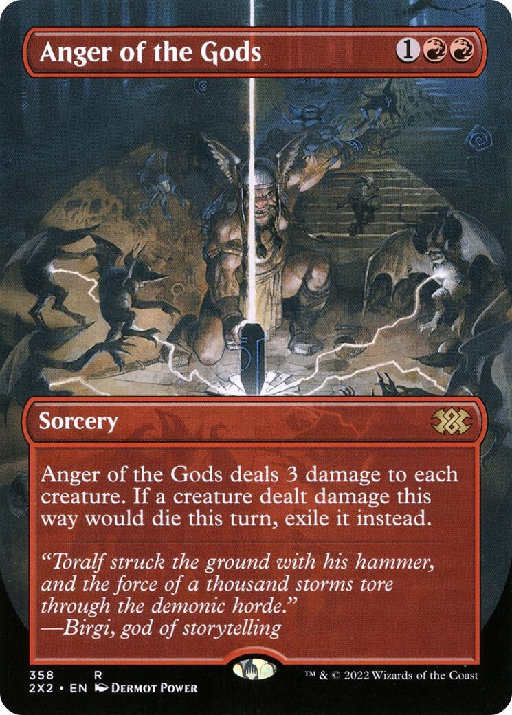 Image for Anger of the Gods (Borderless) (358) [Double Masters 2022] - Magic: The Gathering