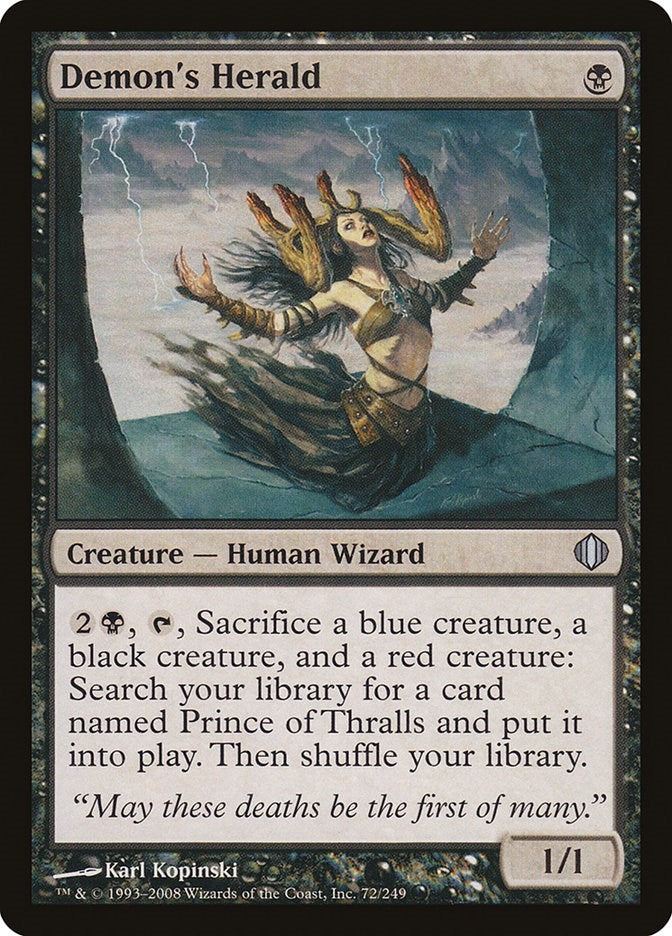 Image for Demon's Herald (72) [Shards of Alara] - Magic: The Gathering