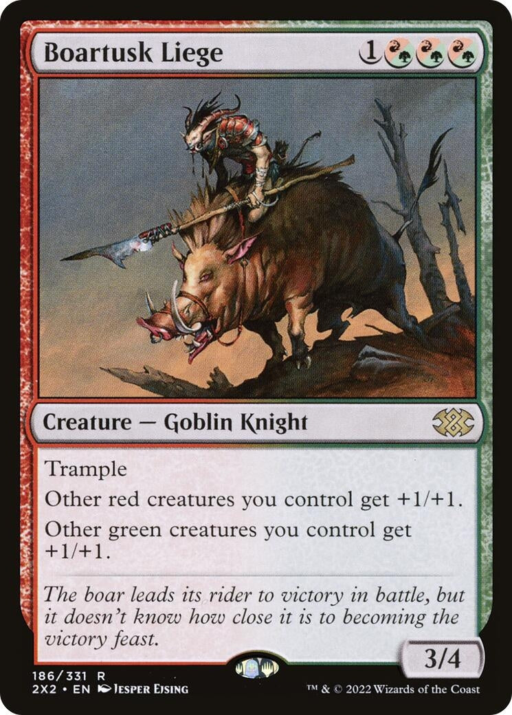 Image for Boartusk Liege (186) [Double Masters 2022] - Magic: The Gathering