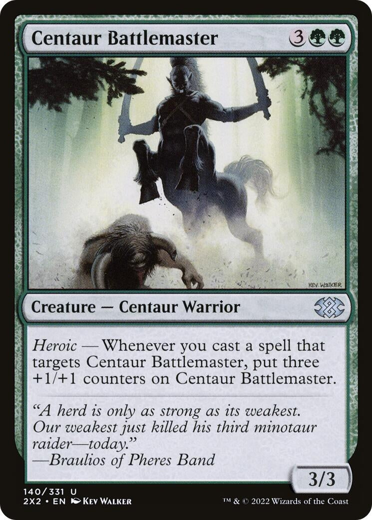 Image for Centaur Battlemaster (140) [Double Masters 2022] - Magic: The Gathering