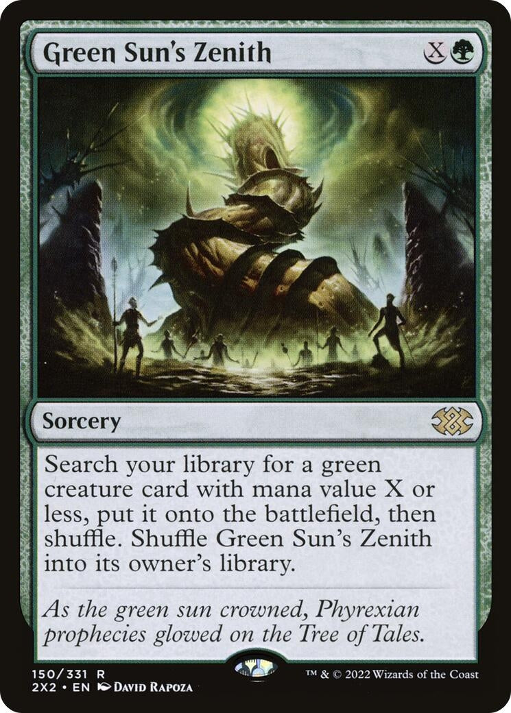 Image for Green Sun's Zenith (150) [Double Masters 2022] - Magic: The Gathering