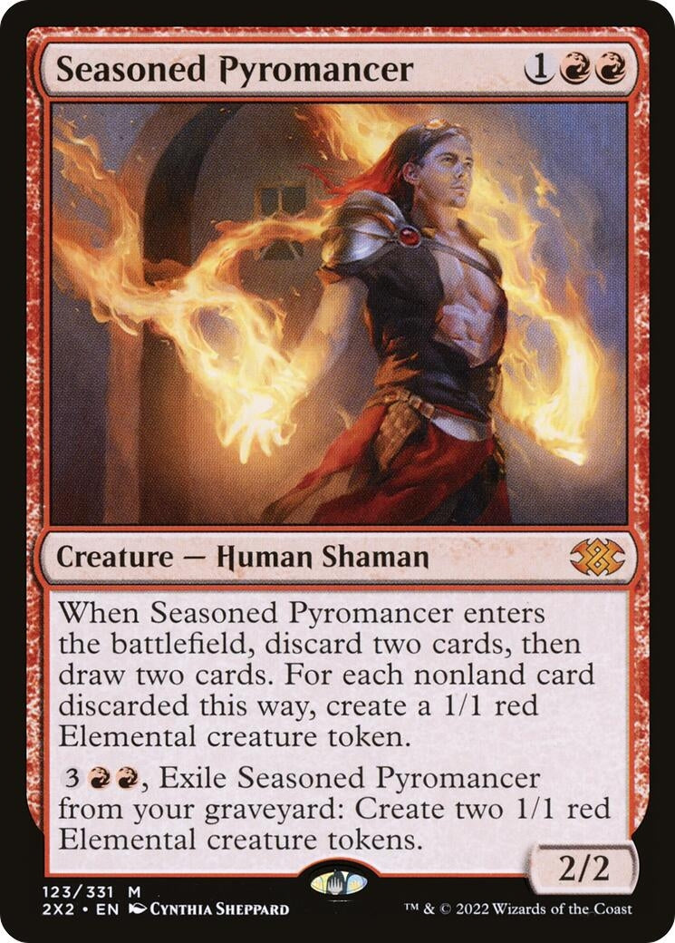 Image for Seasoned Pyromancer (123) [Double Masters 2022] - Magic: The Gathering