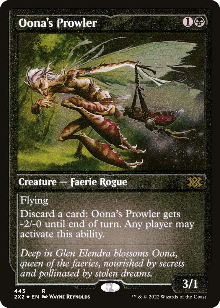 Image for Oona's Prowler (Foil Etched) (443) [Double Masters 2022] - Magic: The Gathering