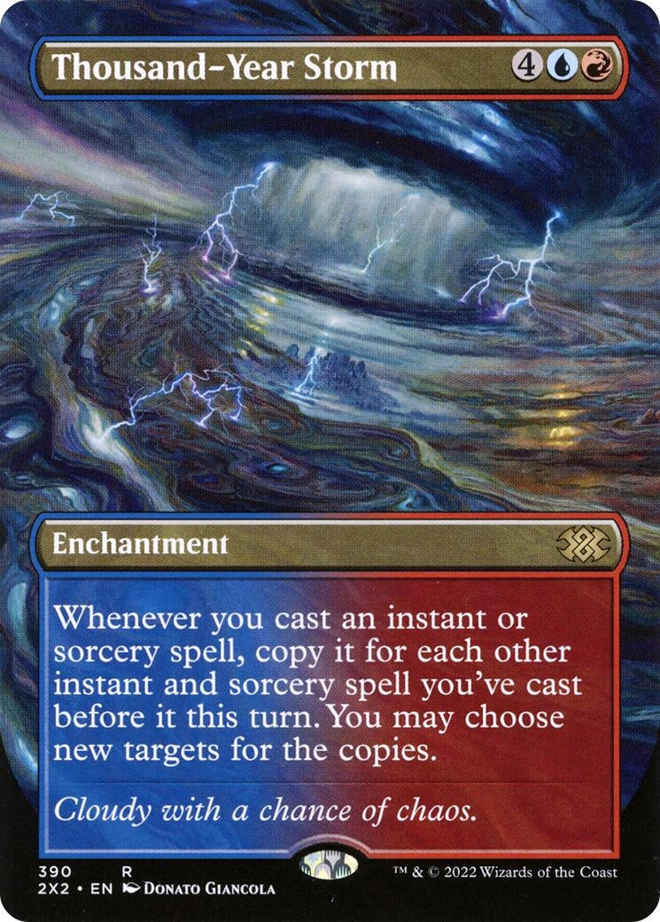 Image for Thousand-Year Storm (Borderless) (390) [Double Masters 2022] - Magic: The Gathering