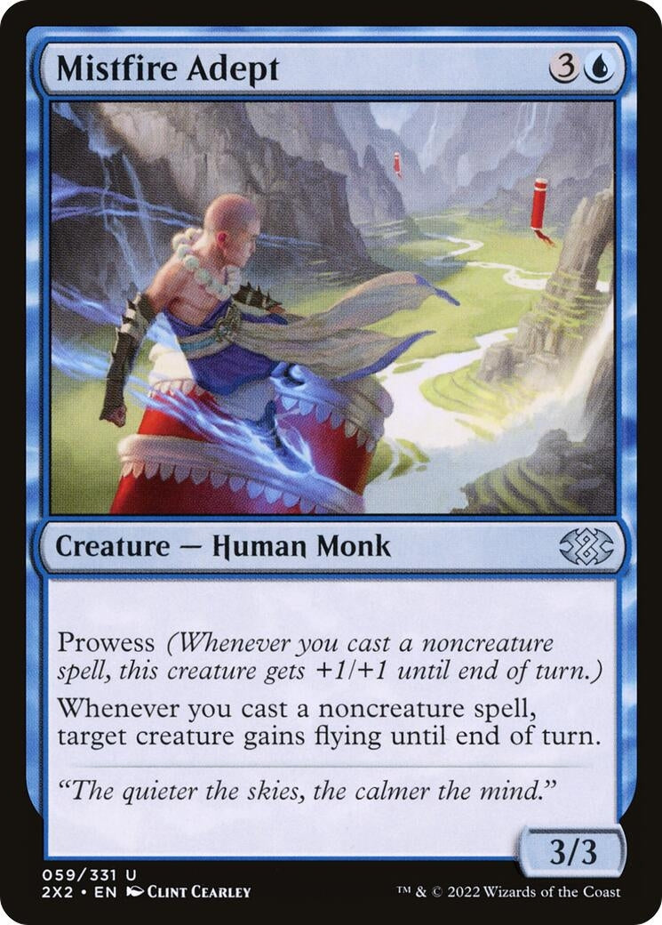 Image for Mistfire Adept (59) [Double Masters 2022] - Magic: The Gathering