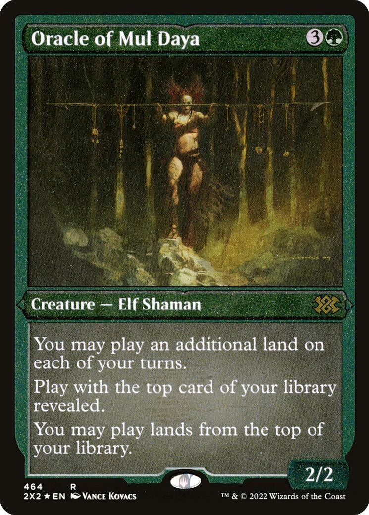Image for Oracle of Mul Daya (Foil Etched) (464) [Double Masters 2022] - Magic: The Gathering