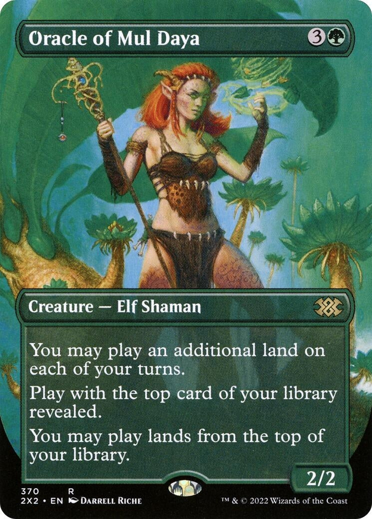 Image for Oracle of Mul Daya (Borderless) (370) [Double Masters 2022] - Magic: The Gathering