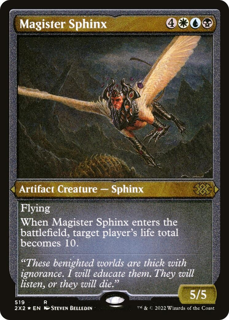 Image for Magister Sphinx (Foil Etched) (519) [Double Masters 2022] - Magic: The Gathering