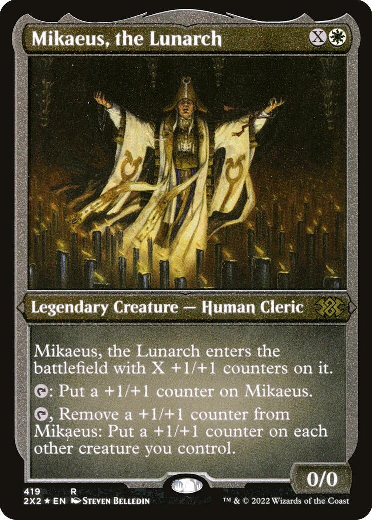 Image for Mikaeus, the Lunarch (Foil Etched) (419) [Double Masters 2022] - Magic: The Gathering