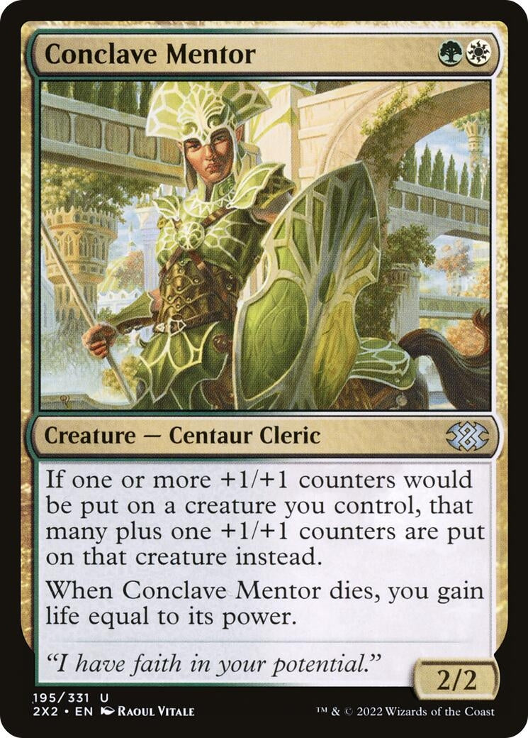 Image for Conclave Mentor (195) [Double Masters 2022] - Magic: The Gathering