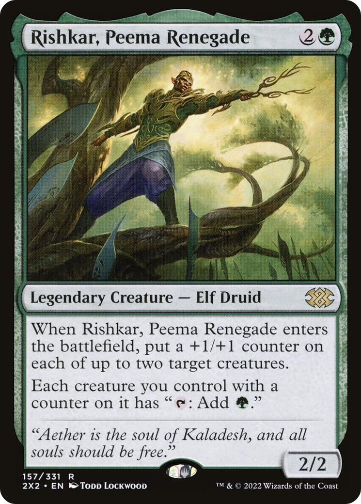 Image for Rishkar, Peema Renegade (157) [Double Masters 2022] - Magic: The Gathering