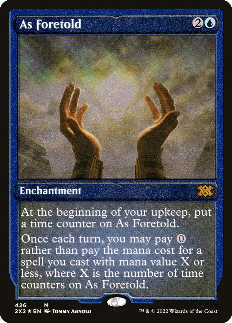 Image for As Foretold (Foil Etched) (426) [Double Masters 2022] - Magic: The Gathering