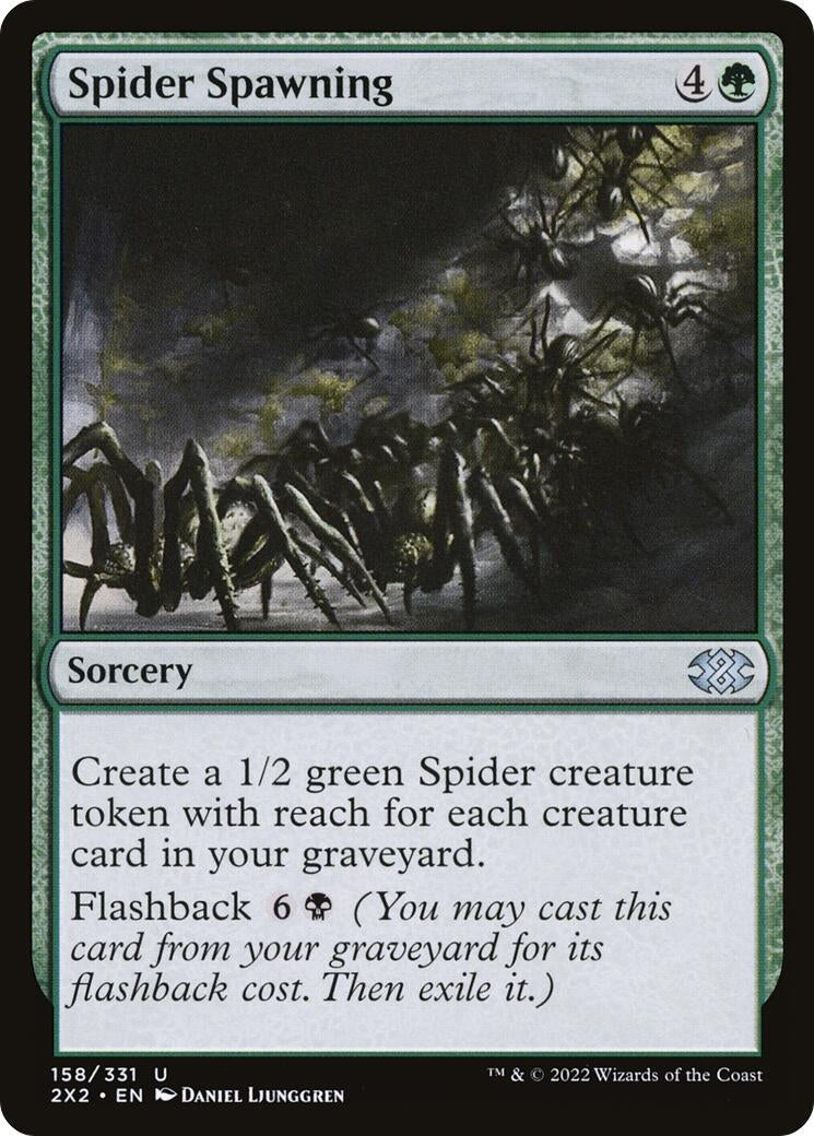 Image for Spider Spawning (158) [Double Masters 2022] - Magic: The Gathering
