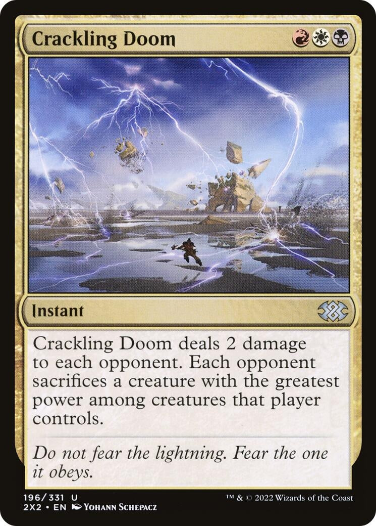 Image for Crackling Doom (196) [Double Masters 2022] - Magic: The Gathering