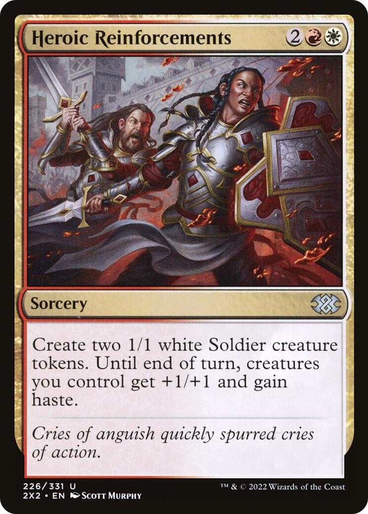 Image for Heroic Reinforcements (226) [Double Masters 2022] - Magic: The Gathering