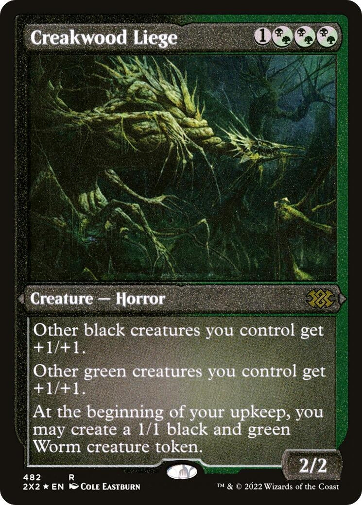 Image for Creakwood Liege (Foil Etched) (482) [Double Masters 2022] - Magic: The Gathering