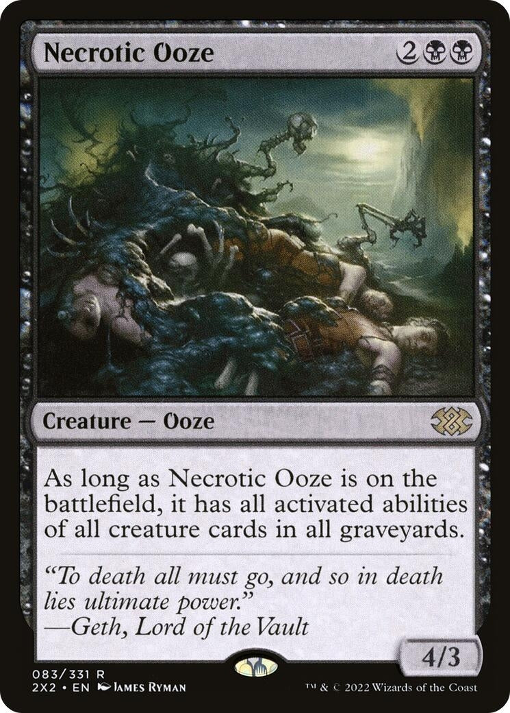 Image for Necrotic Ooze (83) [Double Masters 2022] - Magic: The Gathering