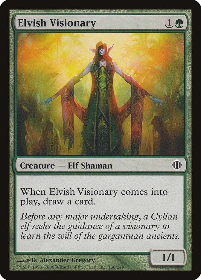 Image for Elvish Visionary (130) [Shards of Alara] - Magic: The Gathering