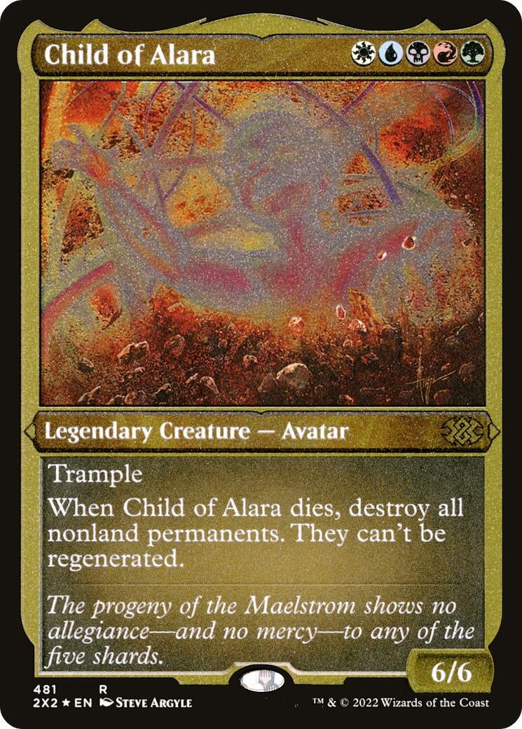 Image for Child of Alara (Foil Etched) (481) [Double Masters 2022] - Magic: The Gathering