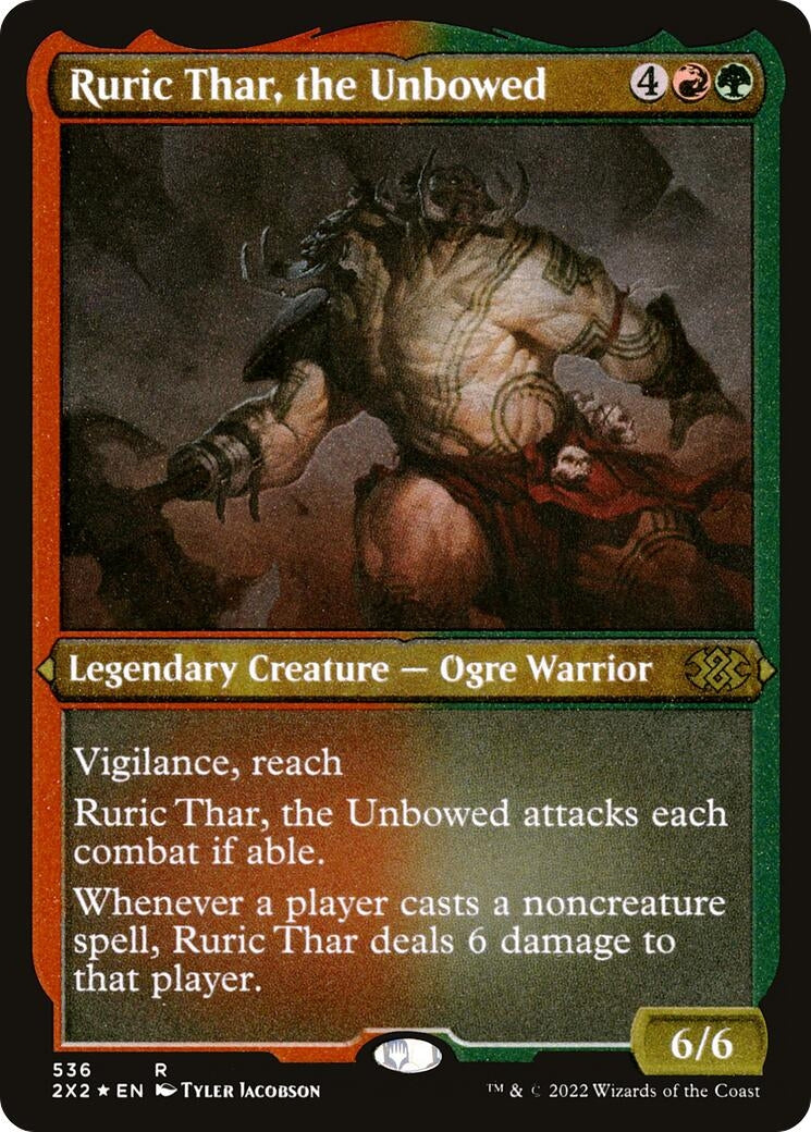Image for Ruric Thar, the Unbowed (Foil Etched) (536) [Double Masters 2022] - Magic: The Gathering