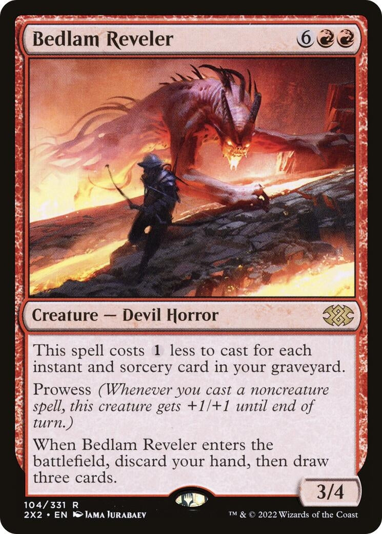 Image for Bedlam Reveler (104) [Double Masters 2022] - Magic: The Gathering