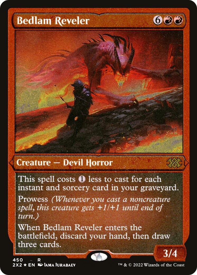 Image for Bedlam Reveler (Foil Etched) (450) [Double Masters 2022] - Magic: The Gathering