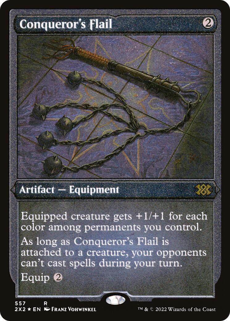 Image for Conqueror's Flail (Foil Etched) (557) [Double Masters 2022] - Magic: The Gathering