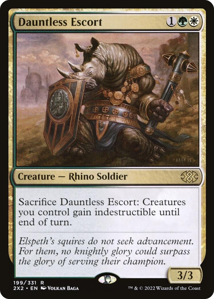 Image for Dauntless Escort (199) [Double Masters 2022] - Magic: The Gathering