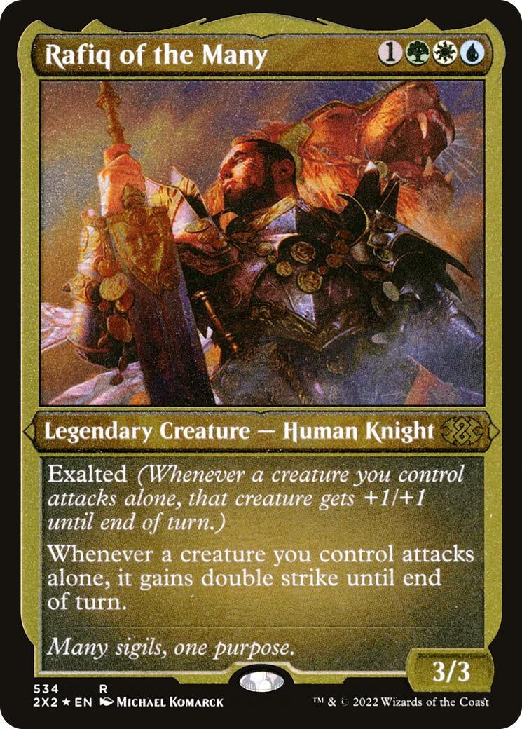 Image for Rafiq of the Many (Foil Etched) (534) [Double Masters 2022] - Magic: The Gathering