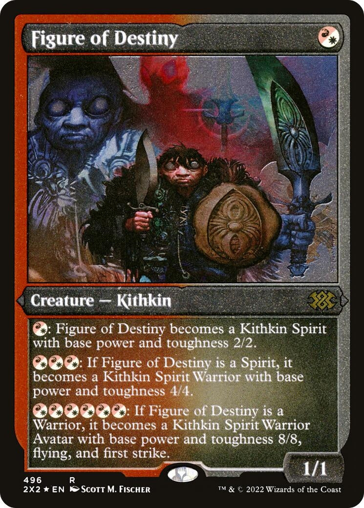 Image for Figure of Destiny (Foil Etched) (496) [Double Masters 2022] - Magic: The Gathering