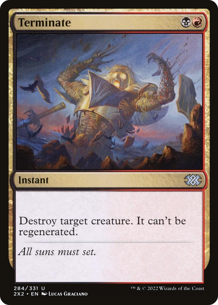 Image for Terminate (284) [Double Masters 2022] - Magic: The Gathering