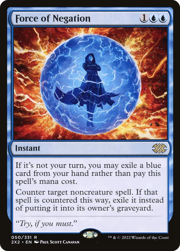 Image for Force of Negation (50) [Double Masters 2022] - Magic: The Gathering